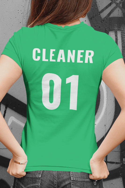 Cleaner 01, Savvy Cleaner Funny Cleaning Shirts, Women's Boyfriend T-Shirt