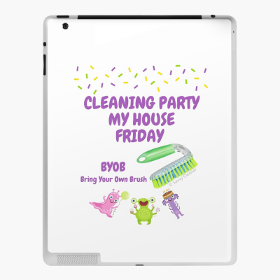 Cleaning Party, Savvy Cleaner Funny Cleaning Gifts, Cleaning Ipad case