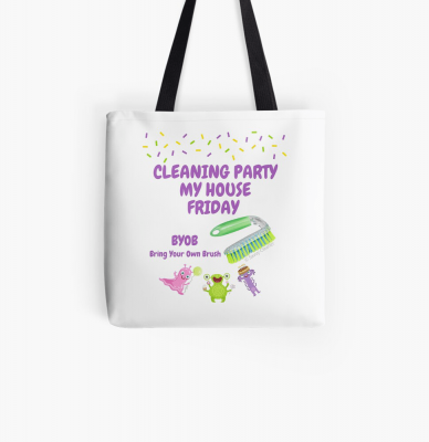 Cleaning Party, Savvy Cleaner Funny Cleaning Gifts, Cleaning tote bag