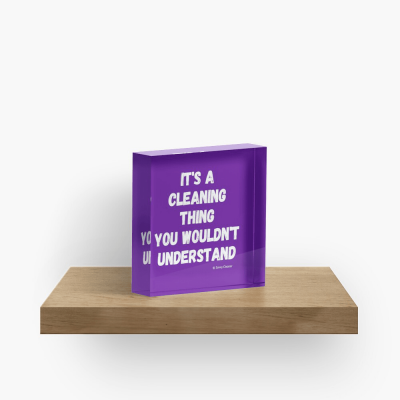 It's a Cleaning Thing, Savvy Cleaner Funny Cleaning Gifts, Collectible Cleaning Cubes