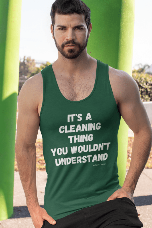 It's a Cleaning Thing, Savvy Cleaner, Funny Cleaning Shirts, Premium TankTop