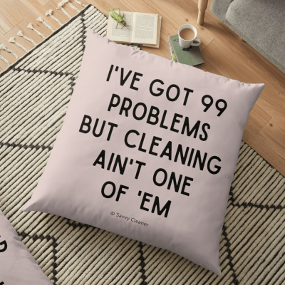 I've got 99 Problems, Savvy Cleaner, Funny Cleaning Gifts, Cleaning pillow