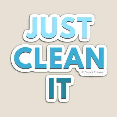 Just Clean it, Savvy Cleaner Funny cleaning Gifts, Cleaning magnet