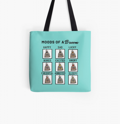 Moods of a Broom, Savvy Cleaner Funny Cleaning Gifts, Cleaning Tote Bag