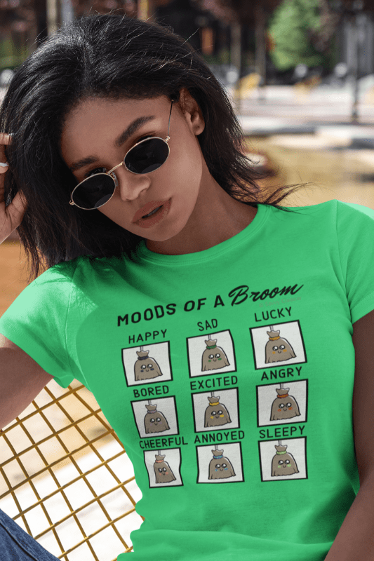 Moods of a Broom, Savvy Cleaner Funny Cleaning Shirts, Womens Boyfriend T-Shirt