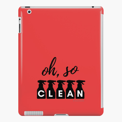 Oh So Clean, Savvy Cleaner Funny Cleaning Gifts, Cleaning Ipad Case