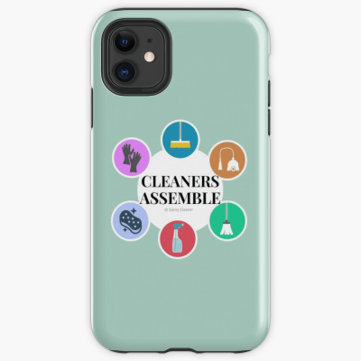 Cleaners Assemble, Savvy Cleaner Funny Cleaning Gifts, Cleaning Iphone Case