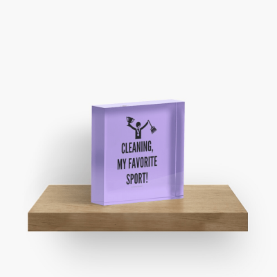 Cleaning My Favorite Sport, Savvy Cleaner Funny Cleaning Gifts, Cleaning Collectible Cube