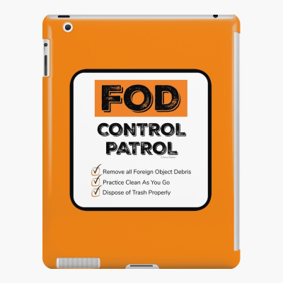 FOD Control Patrol, Savvy Cleaner Funny Cleaning Gifts, Cleaning Ipad Case
