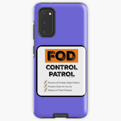 FOD Control Patrol, Savvy Cleaner Funny Cleaning Gifts, Cleaning Samsung Galaxy Phone Case
