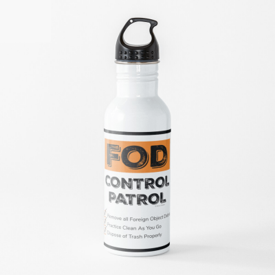 FOD Control Patrol, Savvy Cleaner Funny Cleaning Gifts, Cleaning Water Bottle