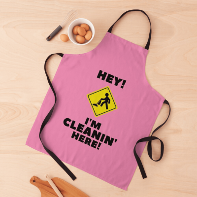 Hey I'm Cleanin Here, Savvy Cleaner Funny Cleaning Gifts, Cleaning Apron