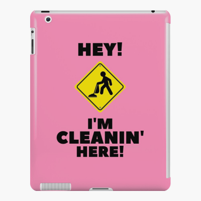 Hey I'm Cleanin Here, Savvy Cleaner Funny Cleaning Gifts, Cleaning Ipad Case