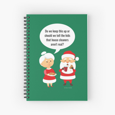 House Cleaners Aren't Real, Savvy Cleaner Funny Cleaning Gifts, Cleaning Spiral Notepad