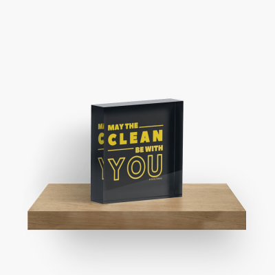 May the Clean Be With You, Savvy Cleaner Funny Cleaning Gifts, Cleaning Collectible Cube