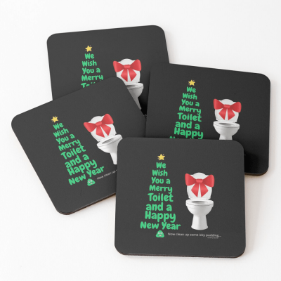 Merry Toilet, Savvy Cleaner Funny Cleaning Gifts, Cleaning Coasters