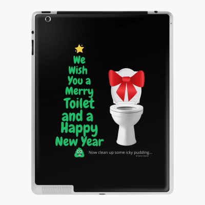Merry Toilet, Savvy Cleaner Funny Cleaning Gifts, Cleaning Ipad Case