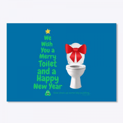 Merry Toilet, Savvy Cleaner Funny Cleaning Gifts, Cleaning Sticker