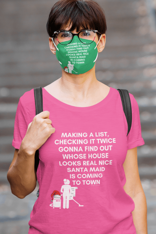 Santa Maid, Savvy Cleaner Funny Cleaning Shirts, Women's Slouchy T-Shirt