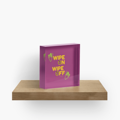 Wipe On Wipe Off, Savvy Cleaner Funny Cleaning Gifts, Cleaning Collectible Cube