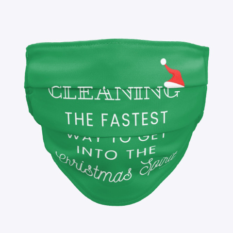 Christmas Spirit, Savvy Cleaner Funny Cleaning Gifts, Cleaning Cloth Face mask