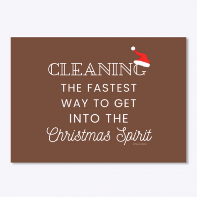 Christmas Spirit, Savvy Cleaner Funny Cleaning Gifts, Cleaning Sticker