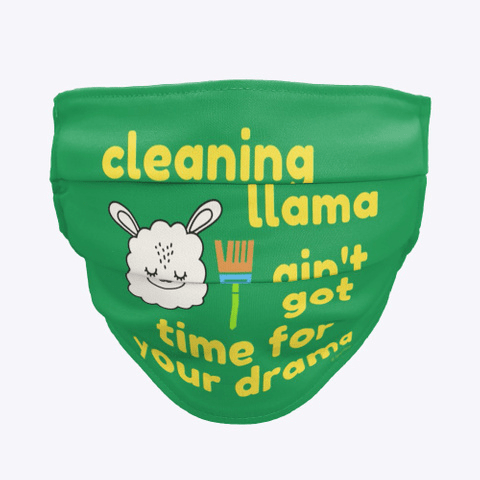Cleaning Llama, Savvy Cleaner Funny Cleaning Gifts, Cleaning Cloth Face mask