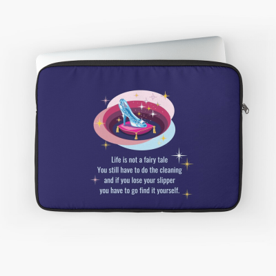 Glass Slipper, Savvy Cleaner Funny Cleaning Gifts, Cleaning Laptop Sleeve