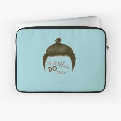 Messy Hair Do Care, Savvy Cleaner Funny Cleaning Gifts, Cleaning Laptop Sleeve