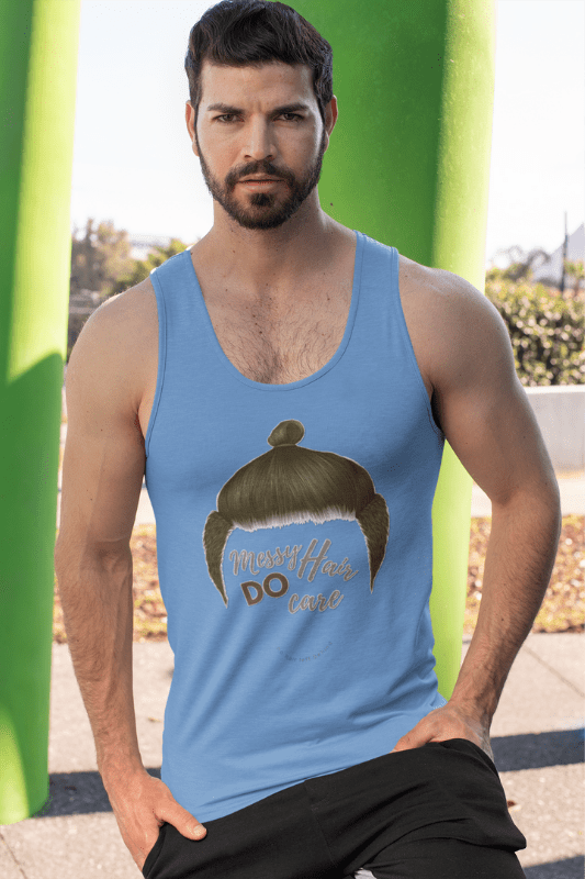 Messy Hair Do Care, Savvy Cleaner Funny Cleaning Shirts, tank top