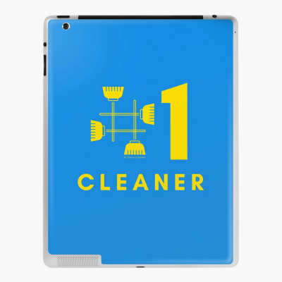 No 1 Cleaner, Savvy Cleaner Funny Cleaning Gifts, Cleaning Ipad Case