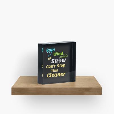 Rain Wind or Snow, Savvy Cleaner, Funny Cleaning Gifts, Cleaning Collectible Cube