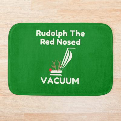 Rudolph the Red Nosed Vacuum, Savvy Cleaner Funny Cleaning Gifts, Cleaning Bath mat