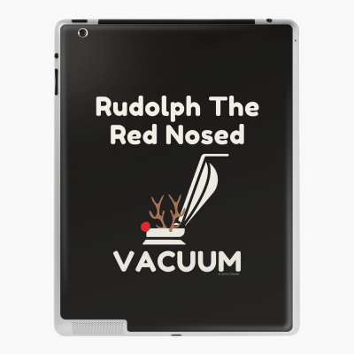 Rudolph the Red Nosed Vacuum, Savvy Cleaner Funny Cleaning Gifts, Cleaning Ipad case