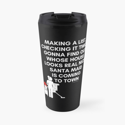Santa Maid, Savvy Cleaner Funny Cleaning Gifts, Cleaning Travel Mug