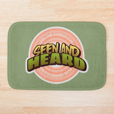 Seen and Heard, Savvy Cleaner Funny Cleaning Gifts, Cleaning Bathmat
