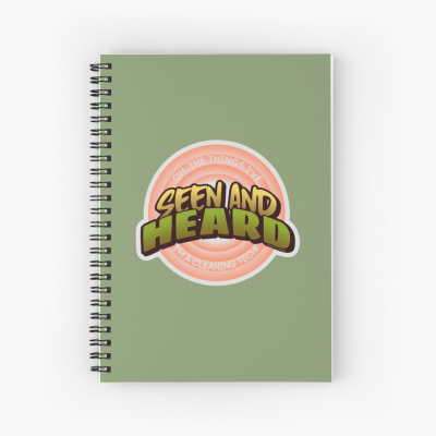 Seen and Heard, Savvy Cleaner Funny Cleaning Gifts, Cleaning Spiral Notepad