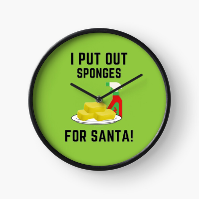 Sponges for Santa, Savvy Cleaner Funny Cleaning Gifts, Cleaning Clock
