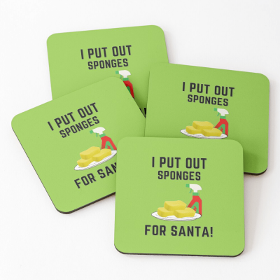 Sponges for Santa, Savvy Cleaner Funny Cleaning Gifts, Cleaning Coasters