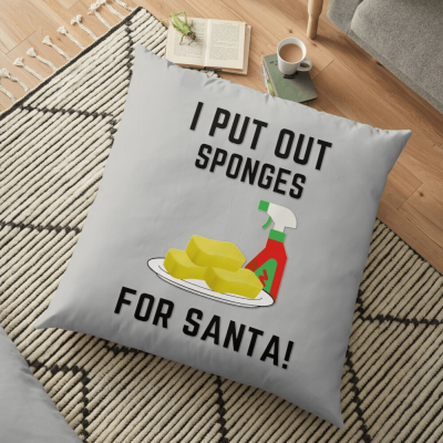 Sponges for Santa, Savvy Cleaner Funny Cleaning Gifts, Cleaning Floor Pillow