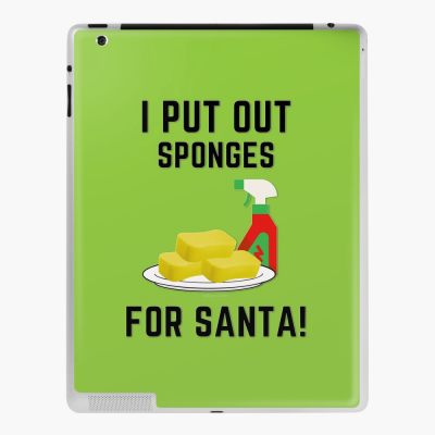 Sponges for Santa, Savvy Cleaner Funny Cleaning Gifts, Cleaning Ipad Case