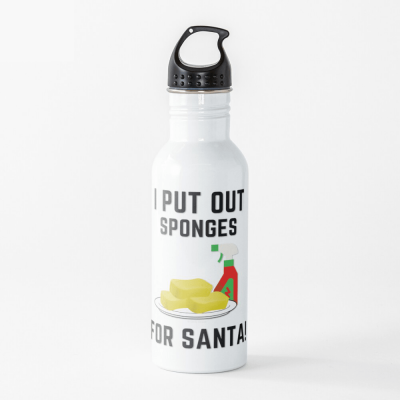 Sponges for Santa, Savvy Cleaner Funny Cleaning Gifts, Cleaning Water Bottle