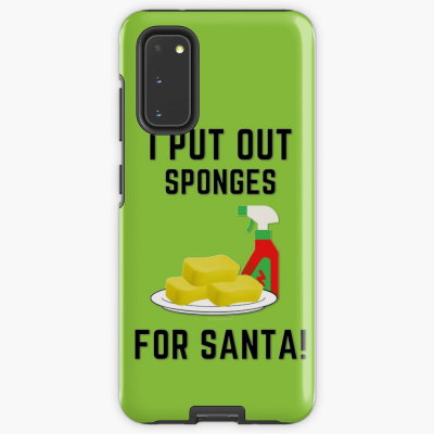 Sponges for Santa, Savvy Cleaner Funny Cleaning Gifts, Samsung Galaxy Phone Case