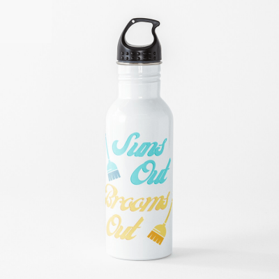 Suns Out Brooms Out, Savvy Cleaner Funny Cleaning Gifts, Cleaning Water Bottle