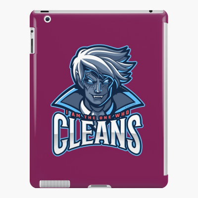 The One Who Cleans, Savvy Cleaner Funny Cleaning Gifts, Cleaning Ipad Case