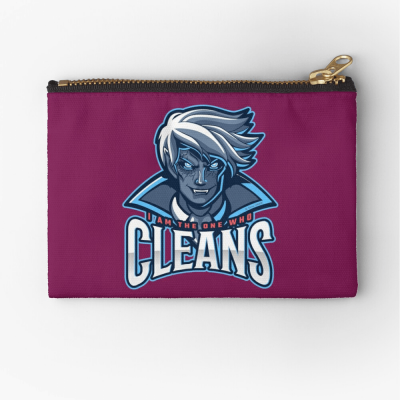 The One Who Cleans, Savvy Cleaner Funny Cleaning Gifts, Cleaning Zipper Bag