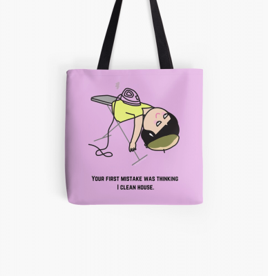 Thinking I Clean House, Savvy Cleaner Funny Cleaning Gifts, Cleaning Tote Bag