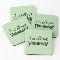 Clean for Halloween, Savvy Cleaner, Funny Cleaning Gifts, Cleaning Coasters