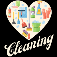 Heart Cleaning Savvy Cleaner Funny Cleaning Shirts Enlarged Image