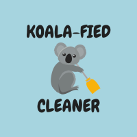 Koalafied Cleaner Savvy Cleaner Funny Cleaning Shirts Enlarged Image